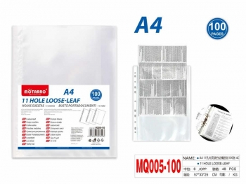 Įmautės A4 100vnt skaidrios MOTARRO