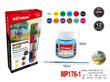 Akvareliniai dažai 12spalvų x 25ml MOTARRO
