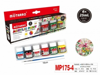 Akriliniai dažai 6spalvos x 25ml MOTARRO