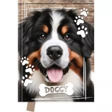 Dienoraštis GDD 14\18 cm 80l. balti lapai DOGGY