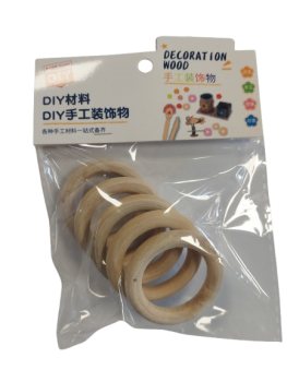 Apskritimai mediniai 50mm 5vnt