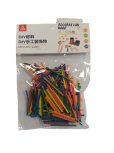 Mediniai pagaliukai 43mm spalvoti