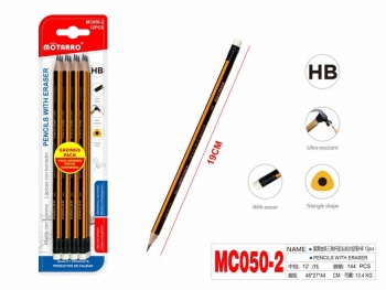Paprastas pieštukas su trintuku HB 12vnt MOTARRO