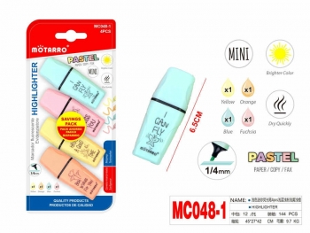 Teksto žymeklių 4-ių spalvų rinkinys MOTARRO