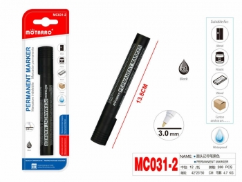 Markeris MOTARRO permanentinis juodos sp 3.0mm smailiu galu