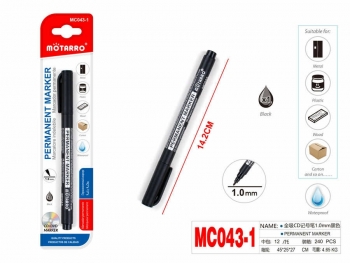 Markeris MOTARRO permanentinis 1,0mm juodos sp