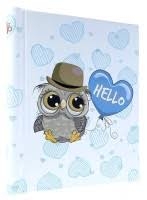 Albumas GED DRS10HELLO OWL BLUE 22,8x28cm. 20 magnet psl. spiraliniorišimo max 10x15 80