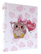 Albumas GED DRS10 HELLO OWL PINK 22,8x 28cm. 20 magnet psl.spiralinio rišimo max 10x15 80