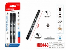 Dvipusis markeris MOTARRO 2vnt permanentinis juodos sp