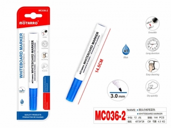 Markeris MOTARRO baltai lentai 3mm mėlynos sp