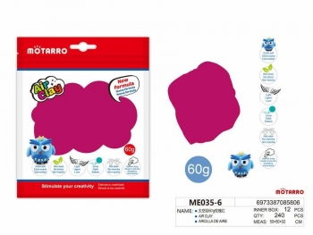 Porėtas modelinas MOTARRO 60g rožinės sp