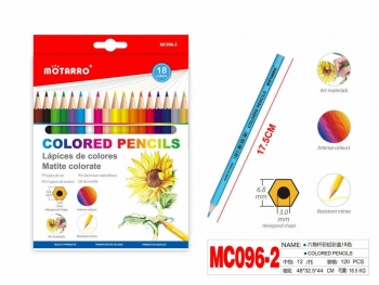 Spalvoti pieštukai 18spalvų MOTARRO