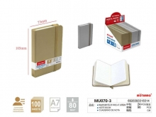 Užrašų knygutė MOTARRO 105x73mm 100l. linija