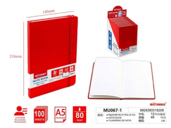 Sąsiuvinis MOTARRO A5 100l linija