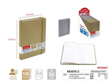 Užrašų knygutė MOTARRO 145x105mm 100l. linija