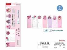 Lipnūs lapeliai žymekliai MOTARRO 67x23mm 7x25vnt