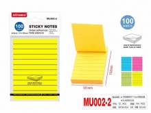 Lipnūs lapeliai užrašams 101x152mm 100l linija geltonos sp MOTARRO