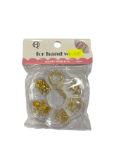 Rinkinys auskarų gamybai aukso sp. 100vnt