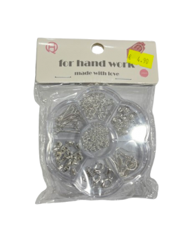 Rinkinys auskarų gamybai sidabro sp. 110vnt