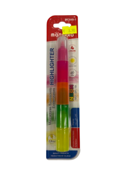 Teksto žymeklis 1-4mm 4-ių spalvų MOTARRO