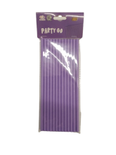 Šiaudeliai gėrimui violetinės sp.25vnt.19,7cm