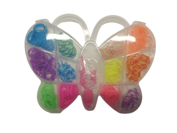 Rinkinys gumyčių,pynimui įv.spalvų