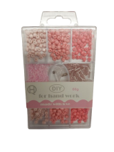 Karoliukai dėžutėje įv.spalvų 60g