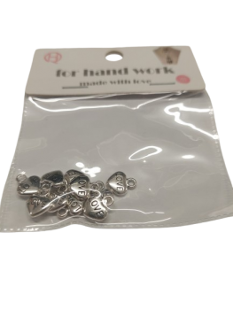 Pakabukas Širdelė sidabro sp.12mm10vnt