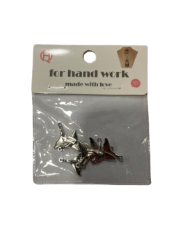 Pakabutis grandinėlei sidabro sp.19mm 8vnt