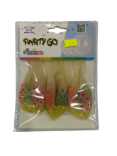 Balionai skaidrūs dekoruoti 6vnt 30cm