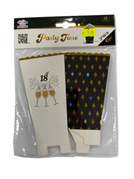 Dėžutė popkornui 6vnt 5x11cm