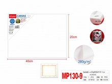 Drobė ant porėmio 20x40cm medvilnė 280g baltos sp MOTARRO