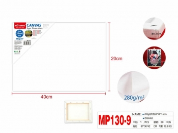 Drobė ant porėmio 20x40cm medvilnė 280g baltos sp MOTARRO