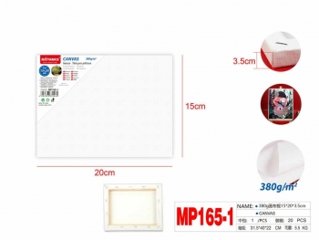 Drobė ant porėmio 15x20x3,5cm medvilnė 380g MOTARRO