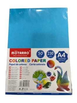 Spalvotas popierius MOTARRO 230gr 50lapų žalios sp