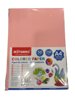 Spalvotas popierius MOTARRO 230gr 50lapų