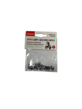 Užsegimai rankdarbiams juodai pilki 10mm ±21vnt MOTARRO