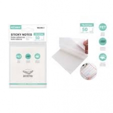 Lipnūs lapeliai plastikiniai 76x101mm 50lapų baltos sp MOTARRO