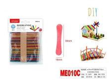 Mediniai pagaliukai 93x18mm 50vnt spalvoti MOTARRO