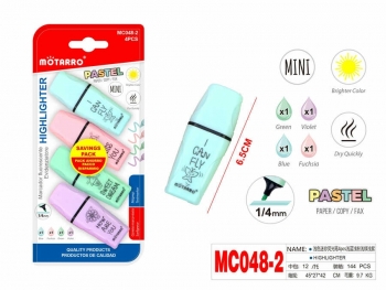 Teksto žymeklių 4-ių spalvų rinkinys MOTARRO