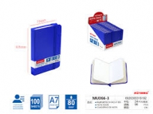 Užrašų knygutė MOTARRO 105x73mm 100l. linija