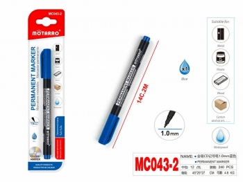 Markeris MOTARRO permanentinis 1,0mm mėlynos sp