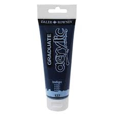 Akriliniai dažai Graduate 120 ml indigo spalva