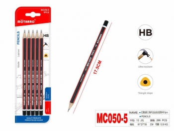 Paprastas pieštukas HB 5vnt MOTARRO