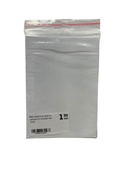 Balti popieriniai vokai su juostele C6 114x162 mm 12vnt