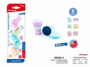 Antspaudėlių rinkinys 6vnt 25mm MOTARRO