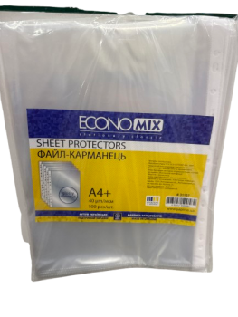 Įmautės PREMIUM, EconoMix, A4+, 40mkr,skaidrios, 100vnt