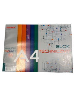 Kartonas A4/ 10l. 180g/m2, spalvotas dvipusis