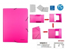 Dėklas kartoninis 260x340x20mm su guma rožinės sp MOTARRO