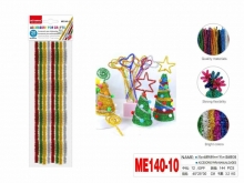 Dekoracija šenilo vielos lazdelės 20vnt 30cm metalizuotos įv.spalvų MOTARRO